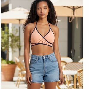 Victoria’s Secret PINK cross front bikini top